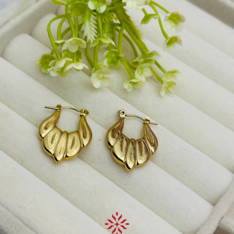 Golden Gateway Hoop Earrings