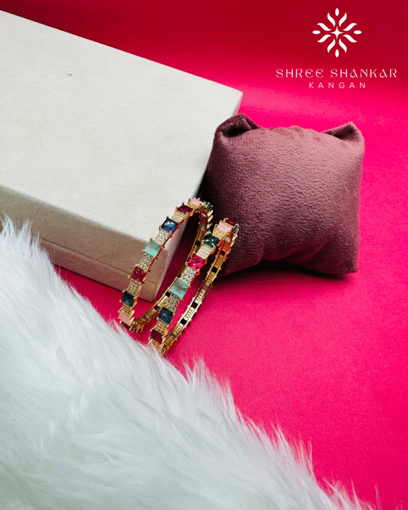 Colourful Square Bangles