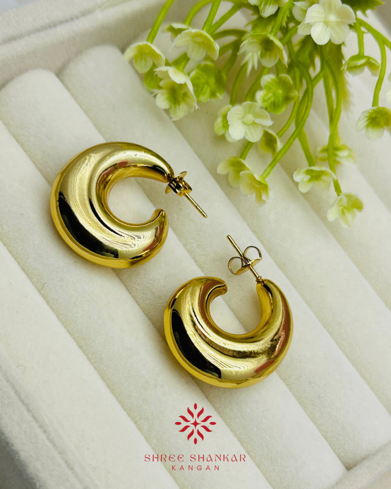 Bold Dome Hoop Earrings