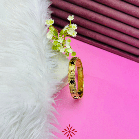 Black Enamel Bangle