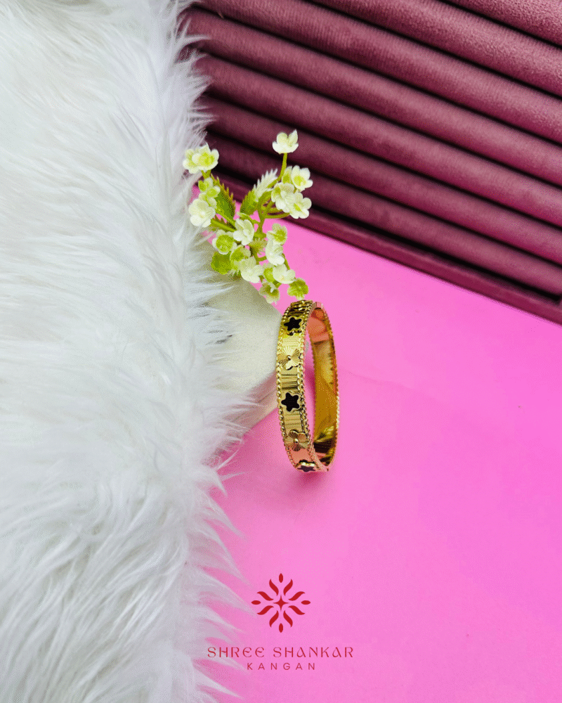Black Enamel Bangle