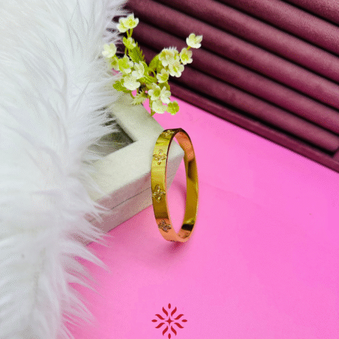Embossed Floral Bangle