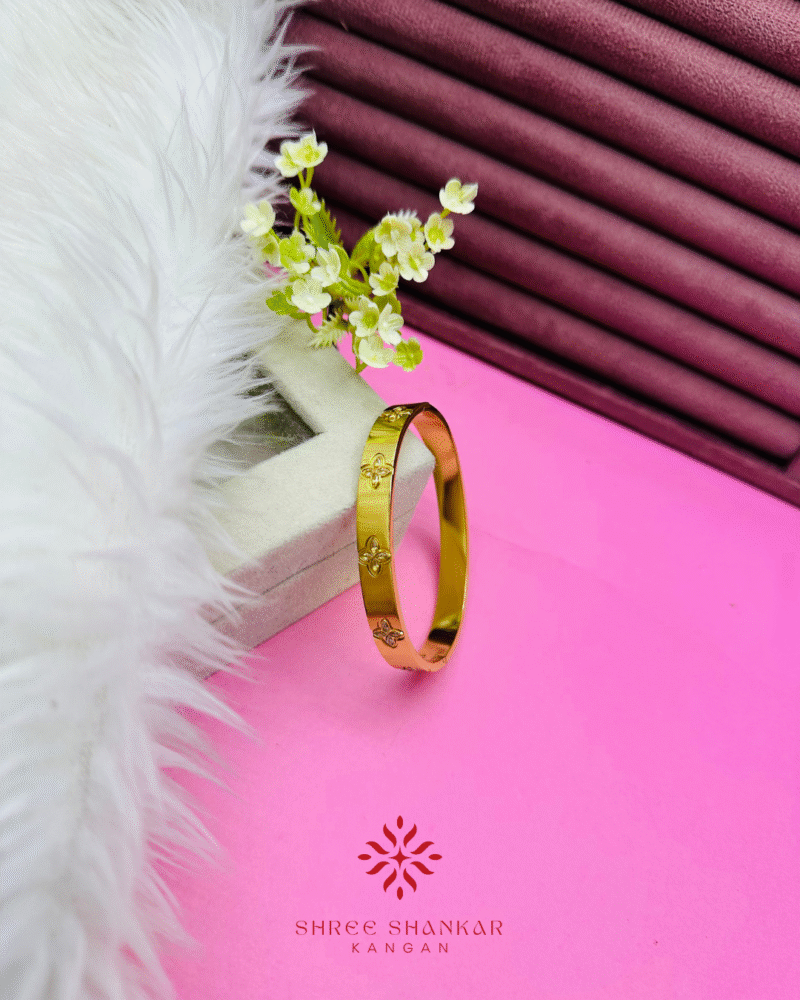 Embossed Floral Bangle