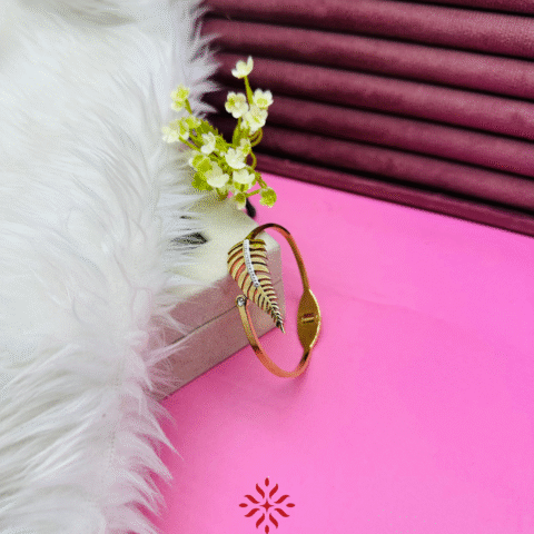 Rose Gold Feather Bracelet