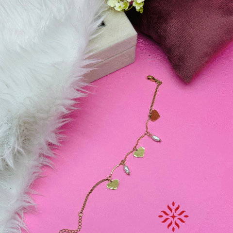 Green Hearts Bracelet