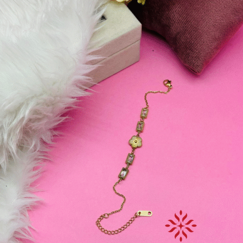 Golden Flower  Bracelet