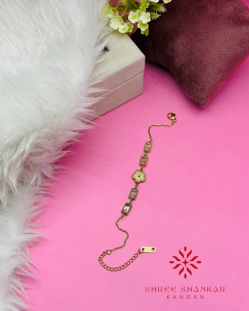 Golden Flower  Bracelet