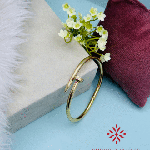 Golden Iron Nail Bracelet