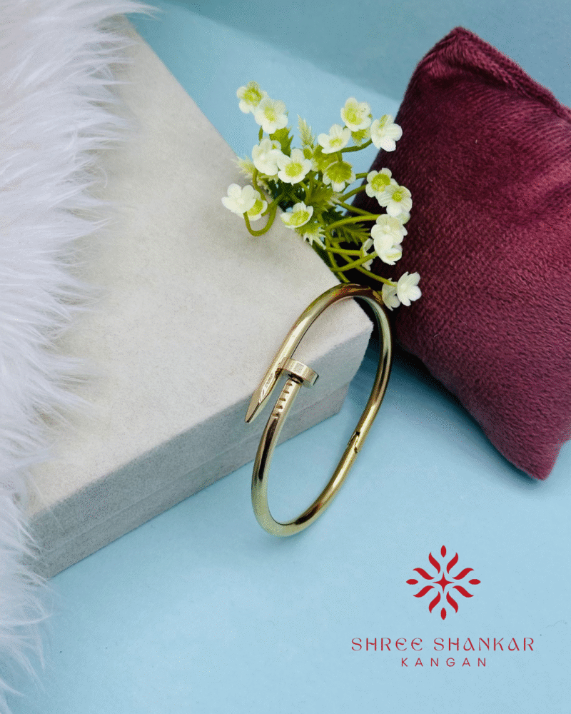 Golden Iron Nail Bracelet