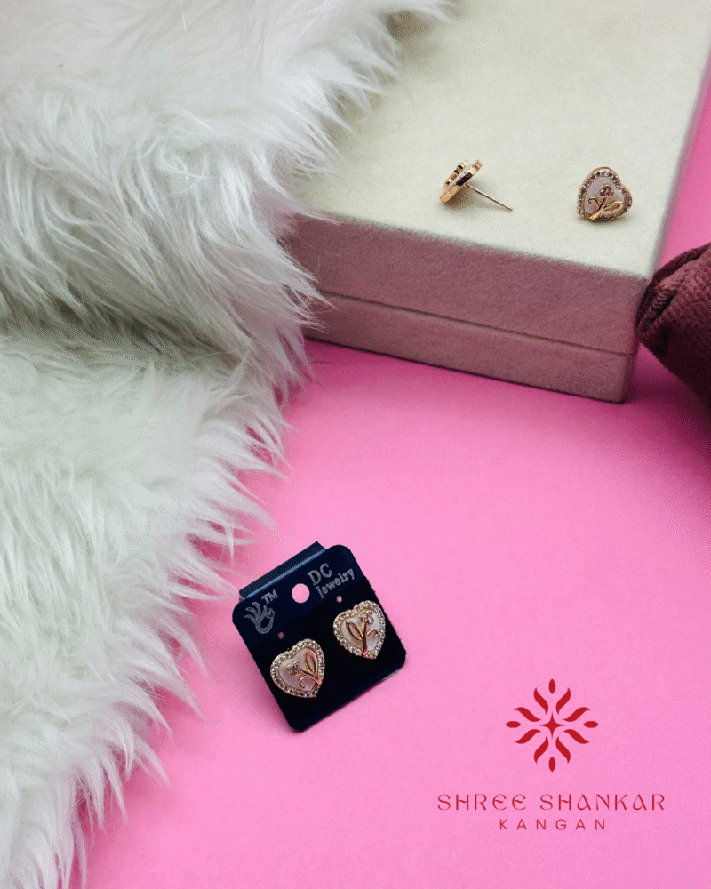 Flower Heart Earring - Image 2