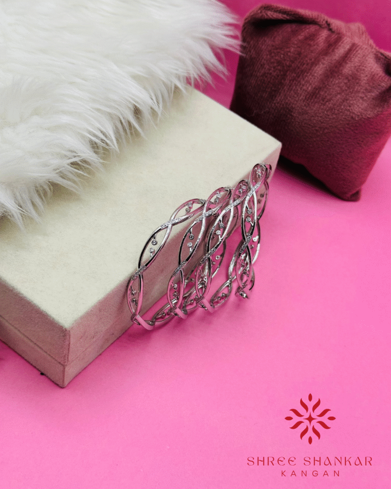Silver Cross Bangles