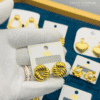 Golden Floral Earring