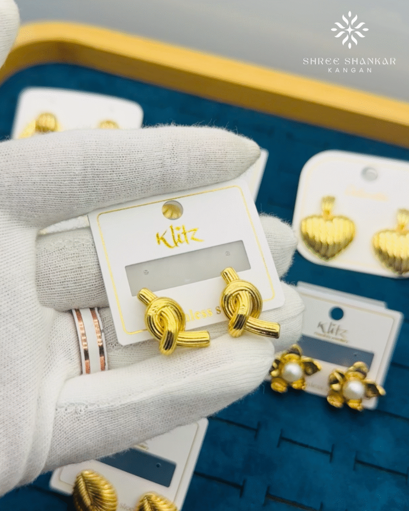 Golden Knot Earrings