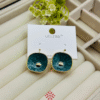 Emerald Green Textured Drops